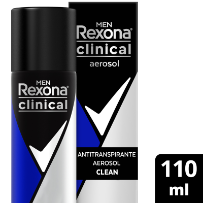 Desodorante En Aerosol Rexona Clinical M Clean x110ml