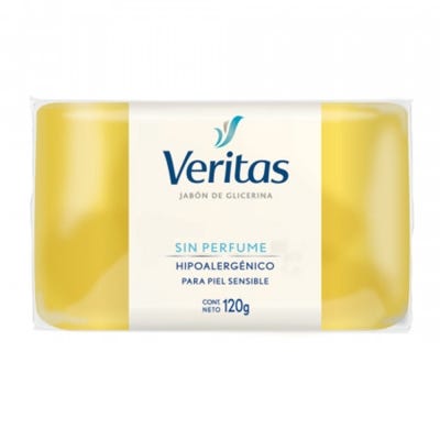 Jabón De Glicerina Veritas Neutro Sin Perfume x120gr