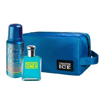 Estuche Chester Ice EDT x60ml + Deo x 150ml +Necessaire