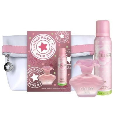 Flower Rose EDT +Deo 123ml x50ml