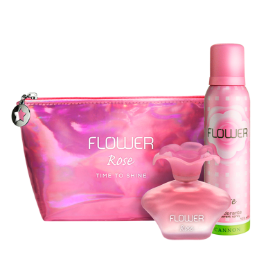 Combo Flower Rose EDT 40ml+Deo x123ml+Neceser