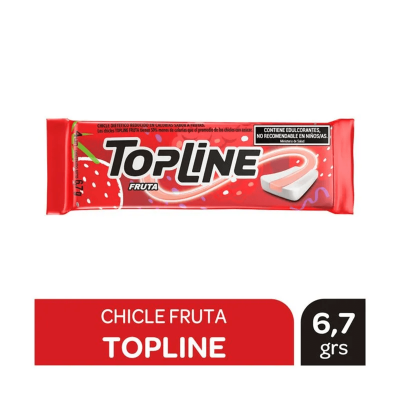 Topline Chicle Fruta Tabletas