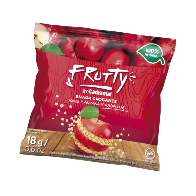 Frutty Snack x18gr Manzana Roja Deshidratada