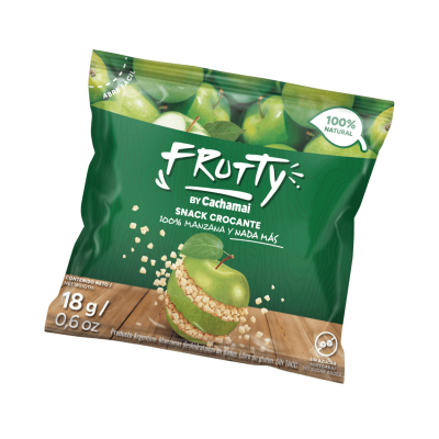 Frutty Snack x18gr Manzana Verde Deshidratada