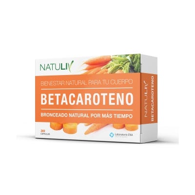 Natuliv Suplemento Dietario x 30Cmp Betacaroteno