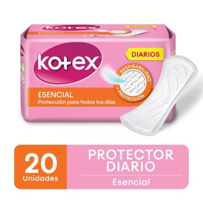 Protectores Diarios Kotex Esencial x20un