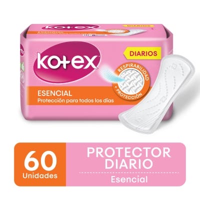 Protectores Diarios Kotex Esencial x60un