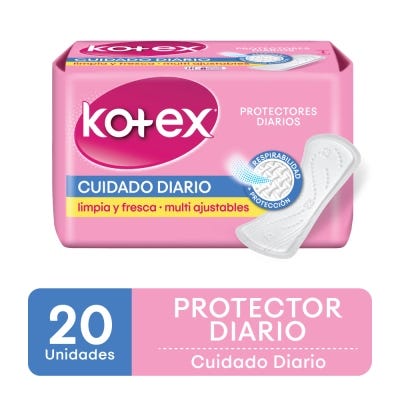 Protectores Diarios Kotex Multiestilo Cuidado Diario x20un