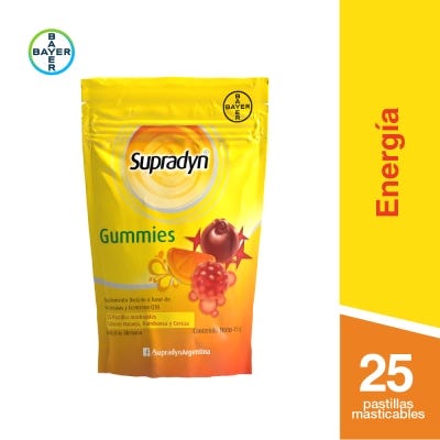 Supradyn Gummies Multivitamínico x 25 Pastillas Masticables