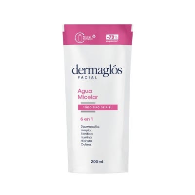 Agua Micelar Dermaglos Facial Refil 200 Ml