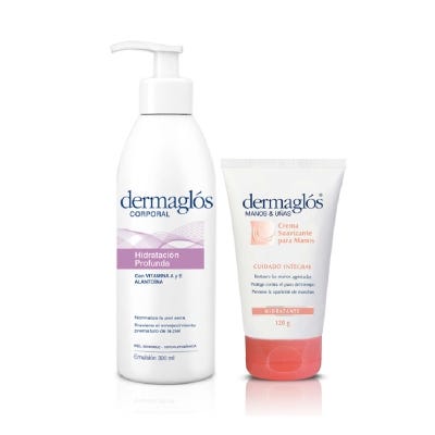 Kit Hidratación Corporal Dermaglós Crema Manos y Emulsión