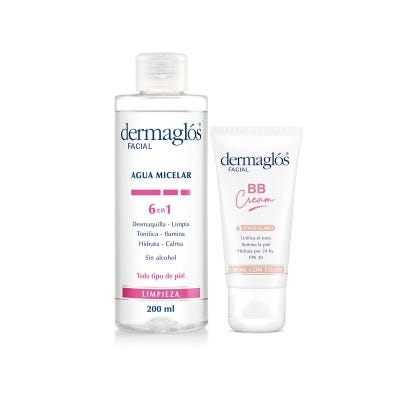 Kit Rutina Express Dermaglós BB Cream Tono Claro