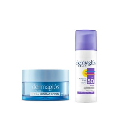 Kit Dermaglós Protector Solar Facial + Crema Gel Ultra Hidratación