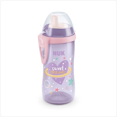 Vaso Para Bebe Nuk Kiddy Cup Luminoso Rosa x300ml