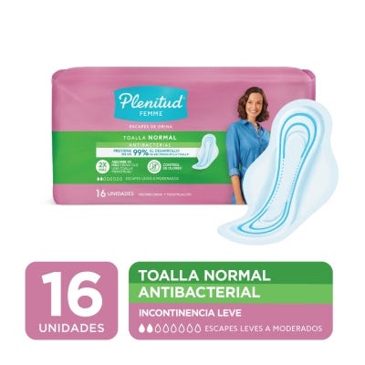 Toalla para Incontinencia Plenitud Femme Normal x16un