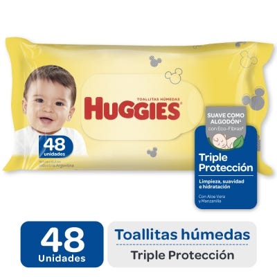 Toallas Húmedas Huggies Triple Protección x48Un