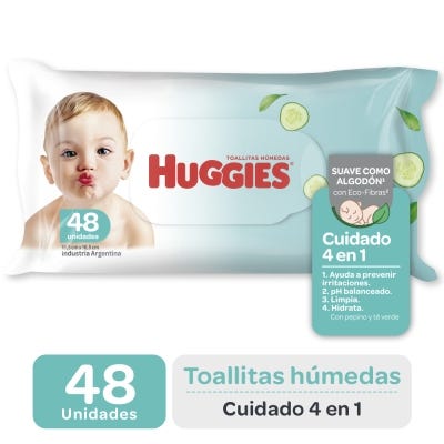 Toallas Humedas Huggies 4 en 1 x48un