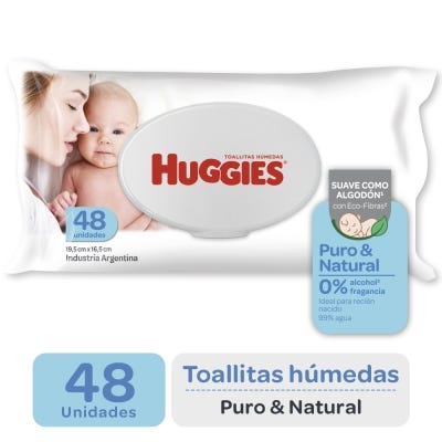 Toallas Humedas Huggies Puro Y Natural Puro y Natural x48un