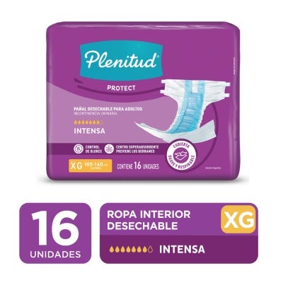 Pañal Adulto Plenitud Protect Extra Grande x16un