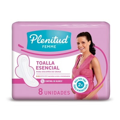 Toalla para Incontinencia Plenitud Femme Esencial Larga x8un