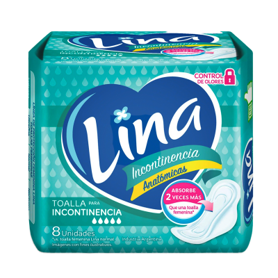 Toalla Incontinencia Lina Con Alas x8Un