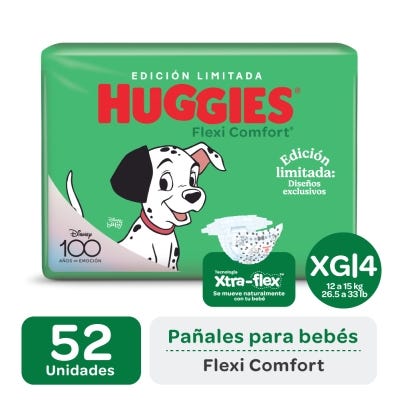 Pañales Huggies Talle XG Edicion Limitada x52un