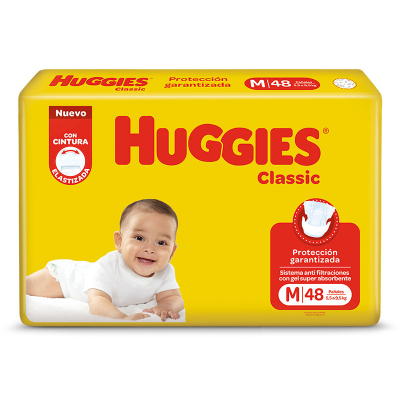 Pañales Huggies Classic M x48
