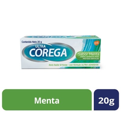 Crema Adhesiva Ultra Corega Menta x20gr