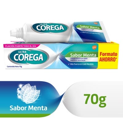 Crema Adhesiva Ultra Corega Menta x70gr