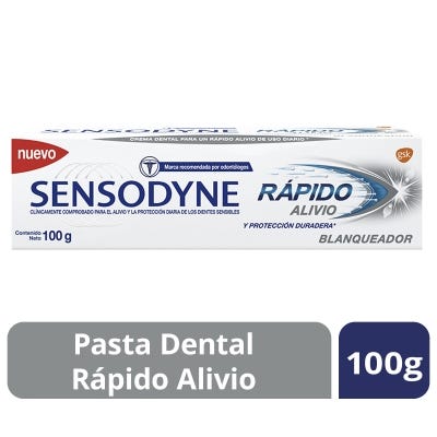 Pasta Dental Sensodyne Rápido Alivio Blanqueador x100gr