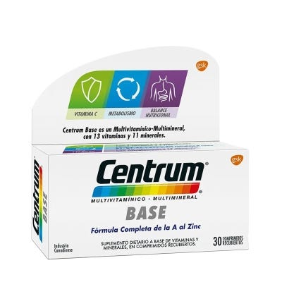 Suplemento Vitaminico Centrum Base x30cmp