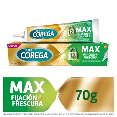 Adhesivo Protesis Corega Maxima Fijacion y Frescura x70gr