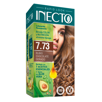 Coloración Inecto Rapid Look 7.73 - Rubio Chocolate Dorado