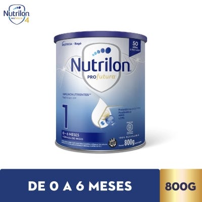 Nutrilon Leche Infantil x 800Grs Etapa 1 Profutura Polvo