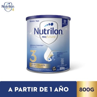 Leche Infantil Nutrilon Etapa 3 Profutura Polvo x 800Grs 