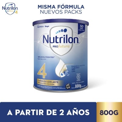 Nutrilon Leche Infantil x 800Grs Etapa 4 Profutura Polvo