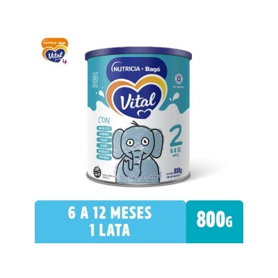 Vital Leche Infantil x800g Etapa 2 Polvo Lactantes 6 Meses