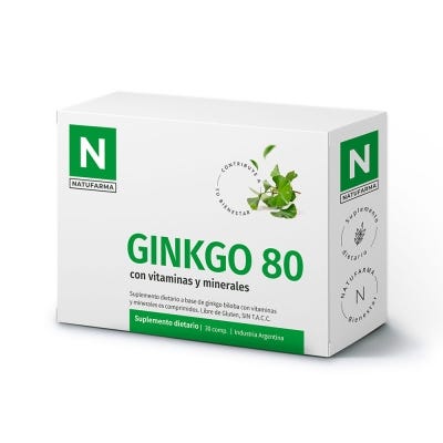 Natufarma Suplemento Dietario x 30Cps Ginko 80
