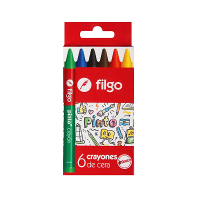 Crayon Filgo Pinto Surtido3 x6un