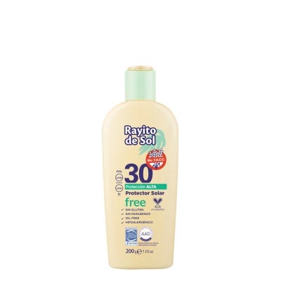 Rayito De Sol Protector Solar x 200 Grs Fps 30 Gluten Free