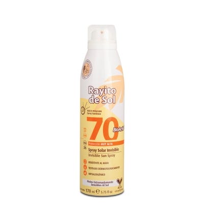 Protector Solar Rayito De Sol Fps70 Aero Invisible x170ml