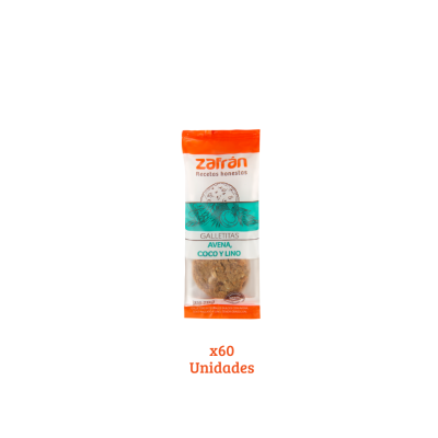 Zafran Galletitas x 28 gr Integral Avena Coco y Lino