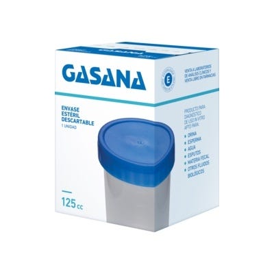 Gasana Envase Esteril x125cc Caja