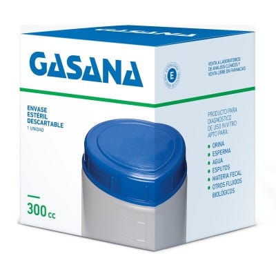 Envase Estéril Gasana Caja x300cc