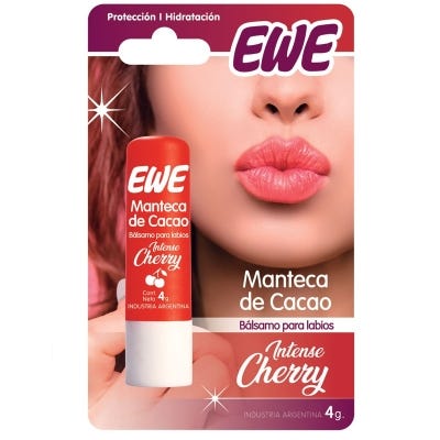 Ewe Manteca de Cacao Intense Cherry x4gr 