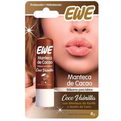 Ewe Manteca de Cacao Coco Vainilla x4gr