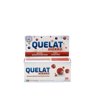 Quelat Hierro x 30 cápsulas