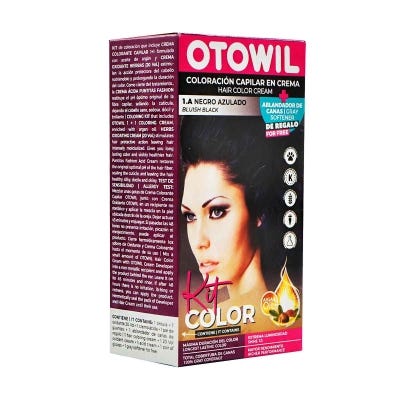 Coloracion Otowil Kit SImple Argán 1.A Negro Azulado