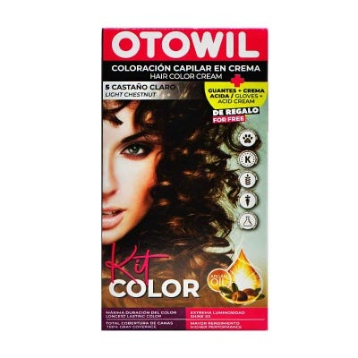 Coloracion Otowil Kit Simple Argán 5 Castaño Claro