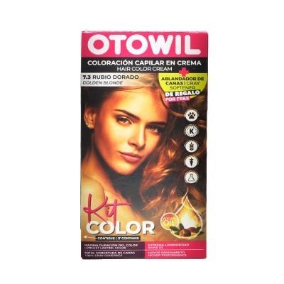 Coloracion Otowil Kit Simple Argán 7.3 Rubio Dorado
